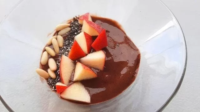 Mousse de Cacau e Banana - receita Ana Sousa Nutricionista