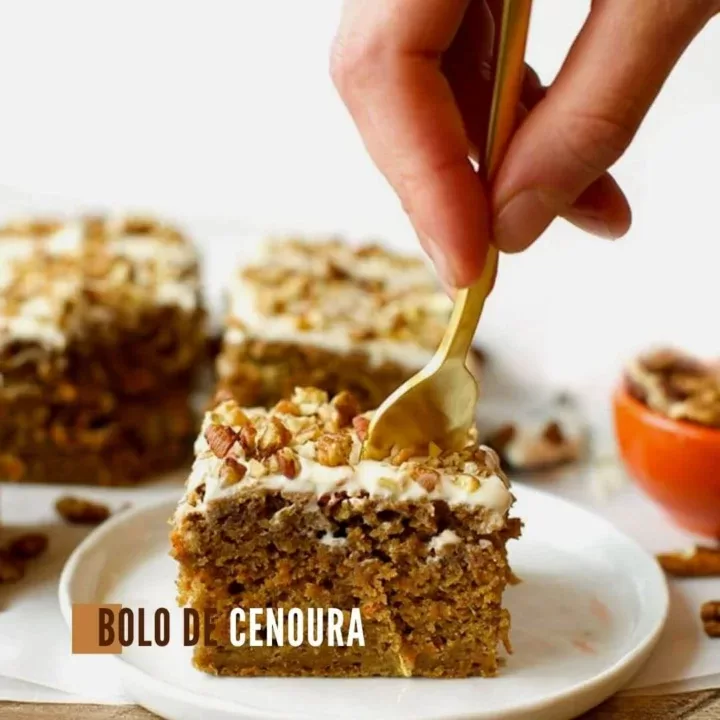 Bolo de Cenoura e Aveia