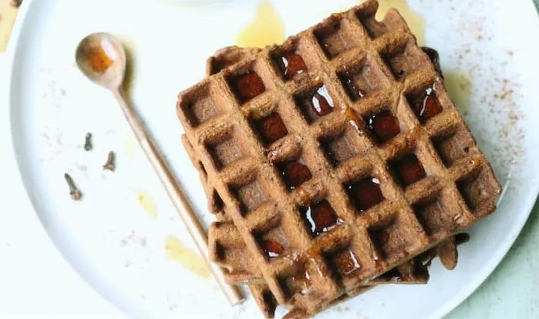 Receita de Waffle de Alfarroba