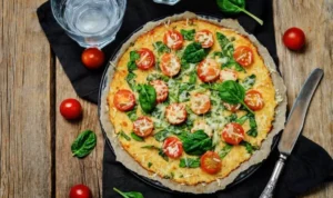 Receita de pizza de couve flor