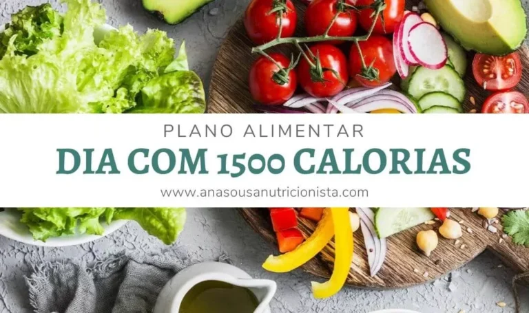 Plano Alimentar Diário com 1500 Calorias