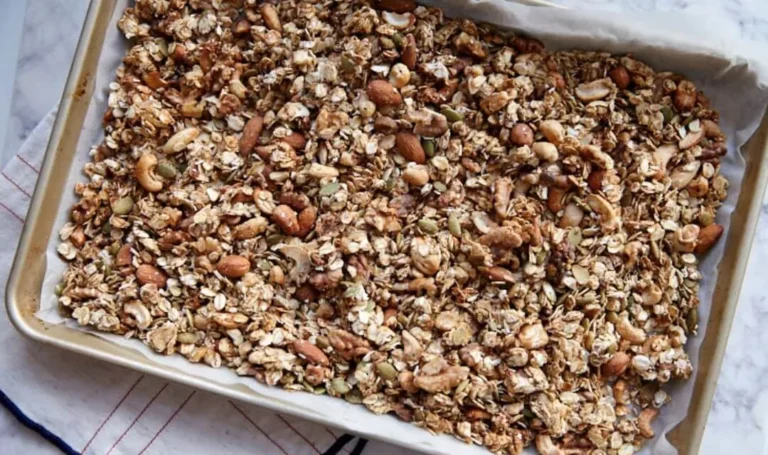 Receita saudável de granola