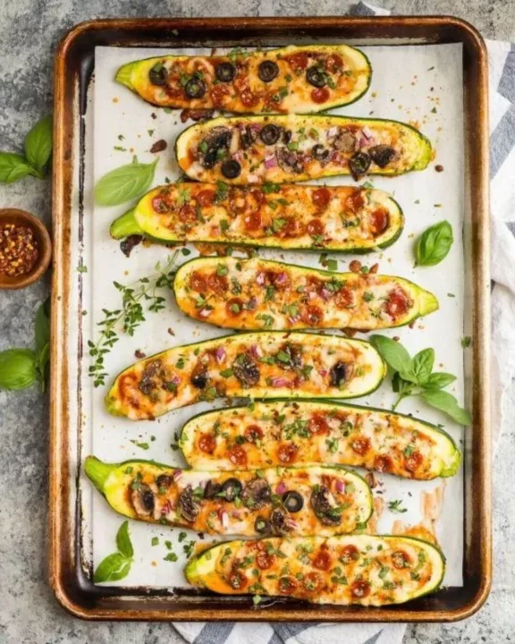 Mini Pizza de Courgette