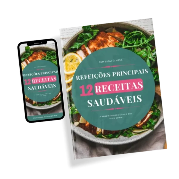 Capa Ebook de Receitas de Refeição Principal