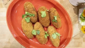 Receita de Croquetes de Frango e Caril