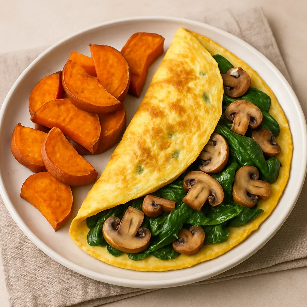 Omelete de espinafres